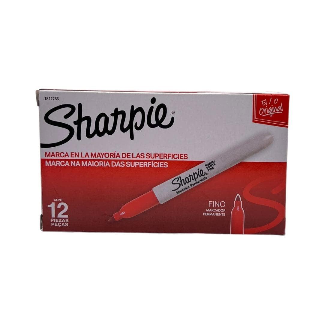 Marcador Permanente Rojo Fine Point, vista principal