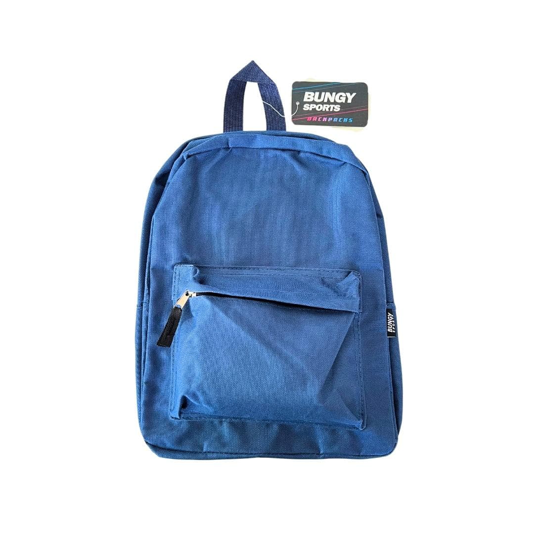 Mochila Escolar Bungy Sports Azul Marino Pulgadas, vista principal