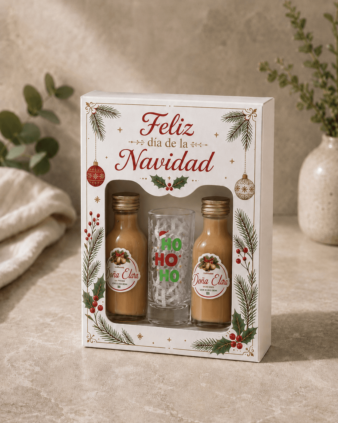 Set de Bebidas Mini Navideñas, vista principal