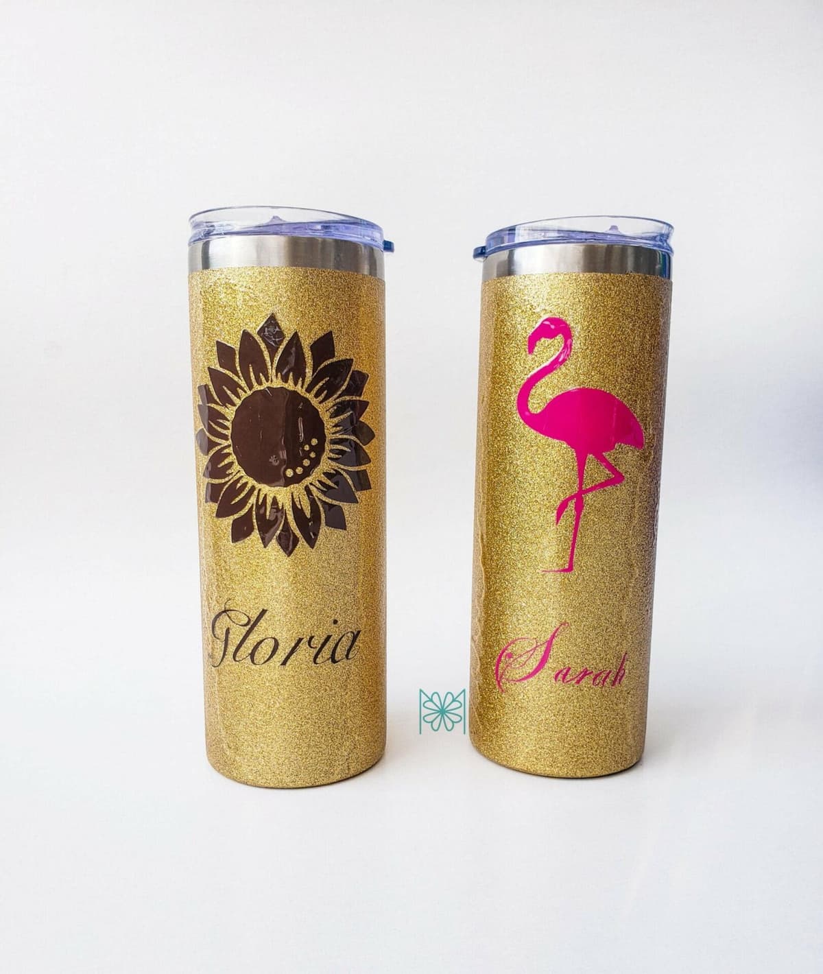Termos tumbler glitter, vista principal