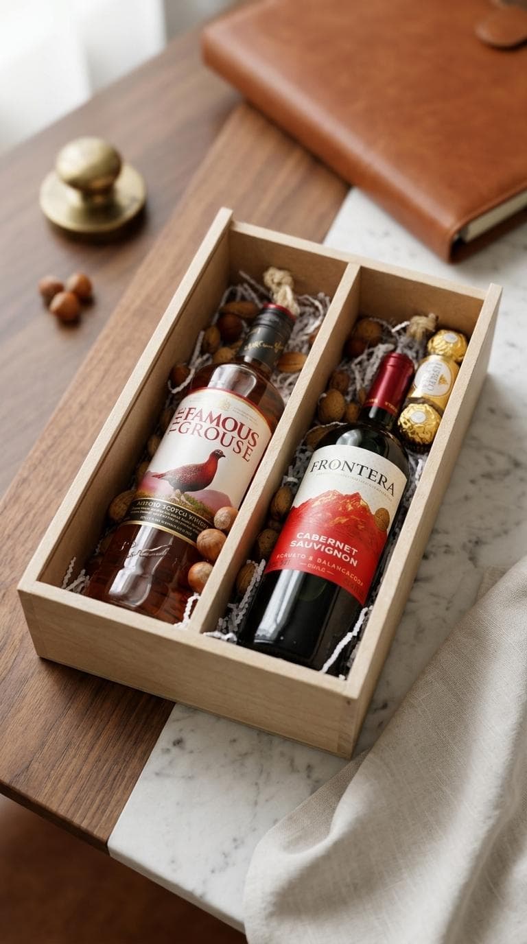 Cesta Vino Whisky, vista principal