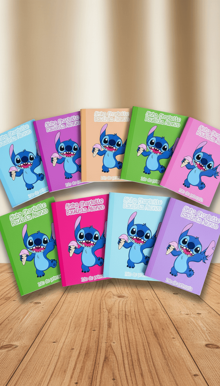 Cuaderno Forrado Personalizado, vista principal