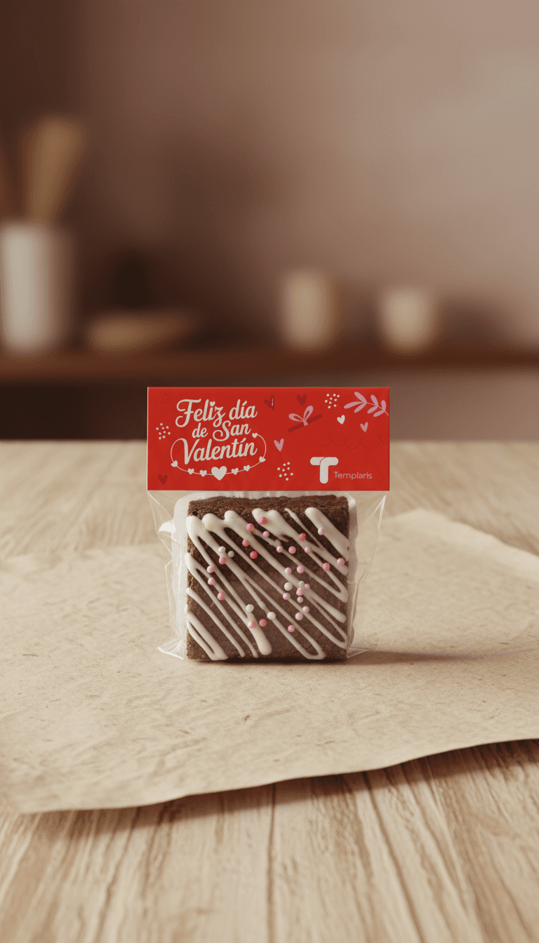 Brownie de San Valentín, vista principal