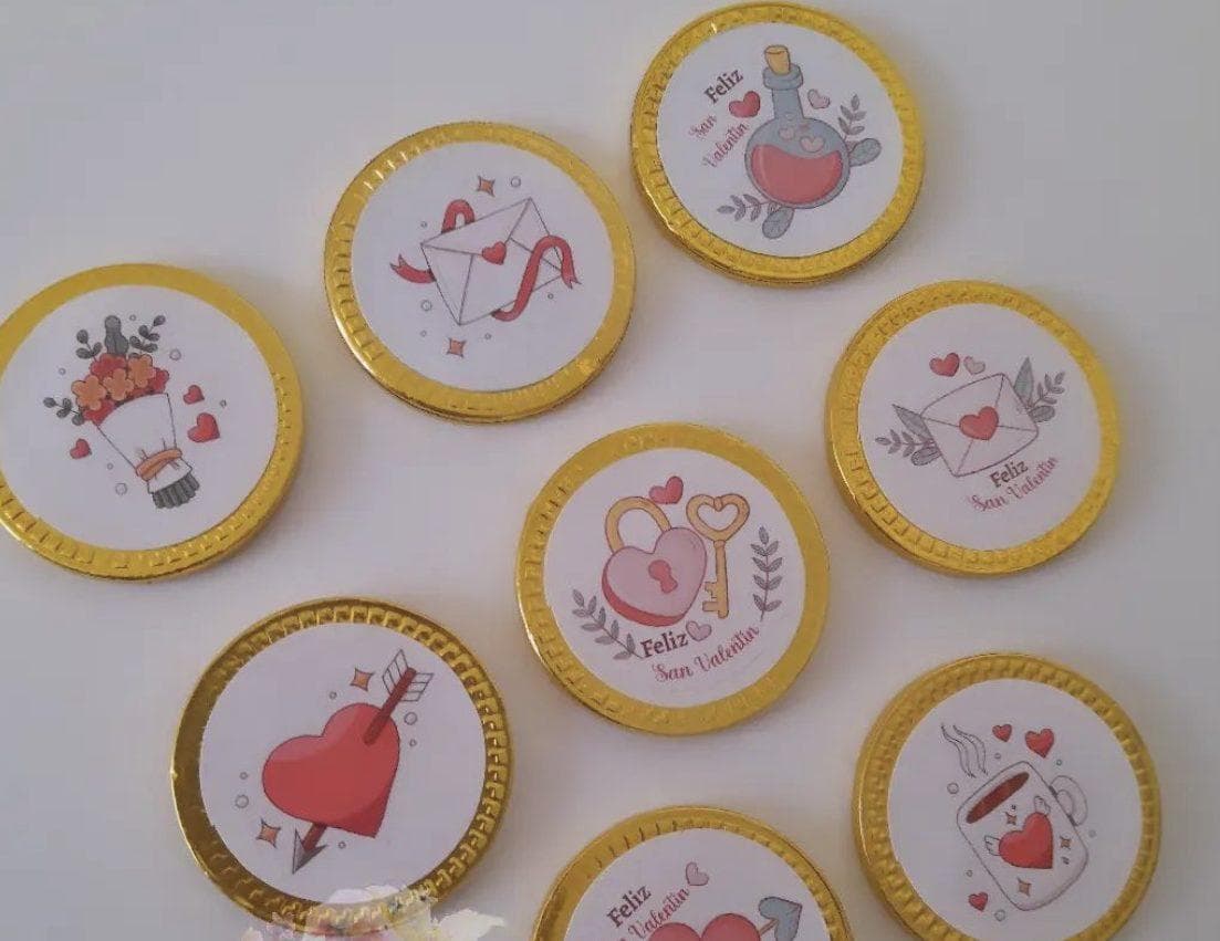 Monedas Dulces: Chocolate Personalizado, vista principal