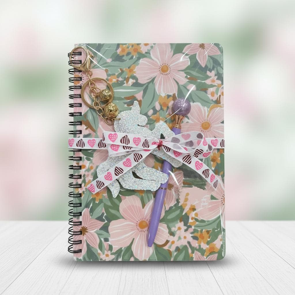 Set de Libreta Floral, vista principal
