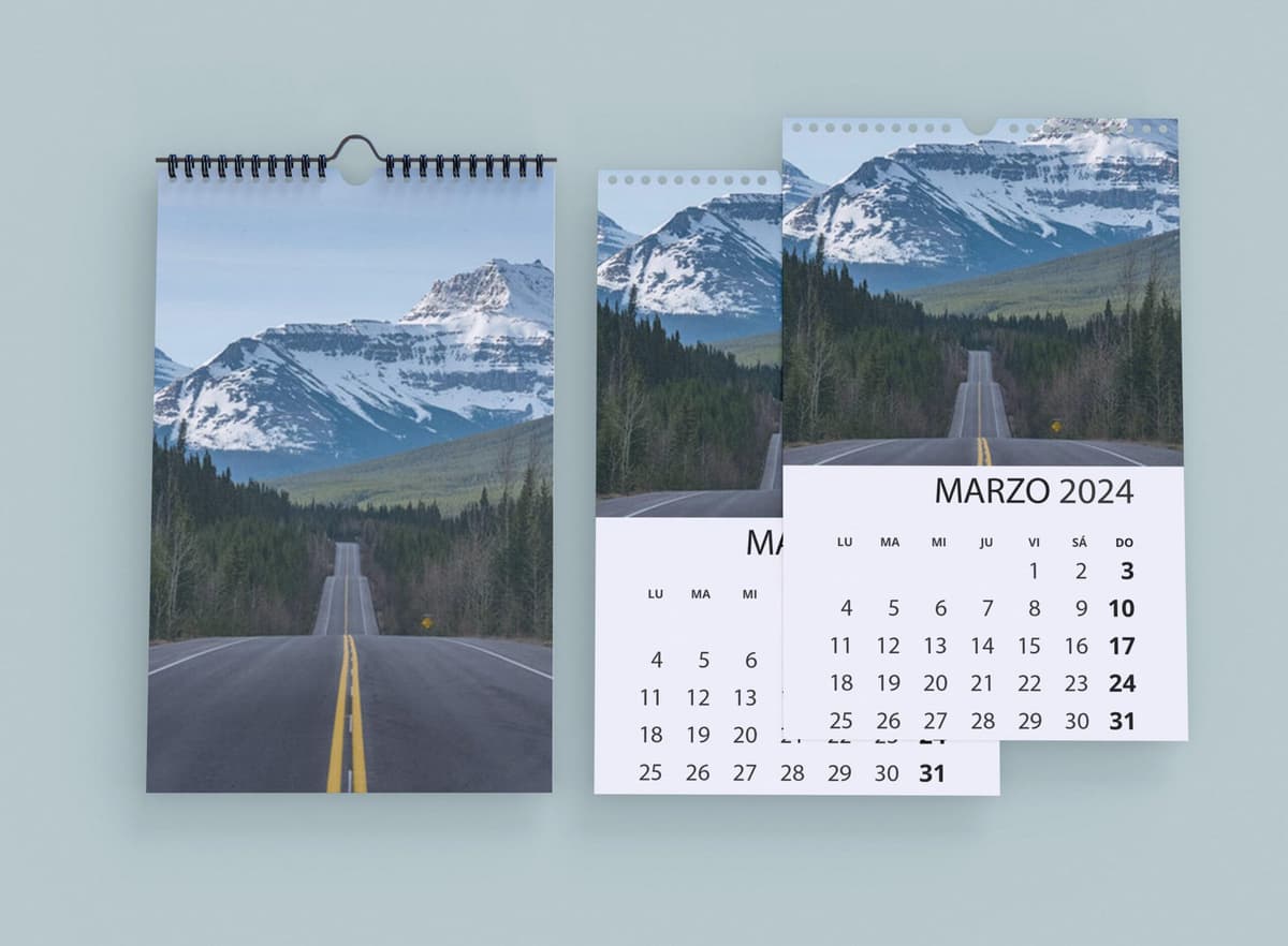 Calendario de Pared, vista principal