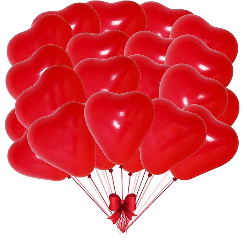 Globos Corazón, vista principal