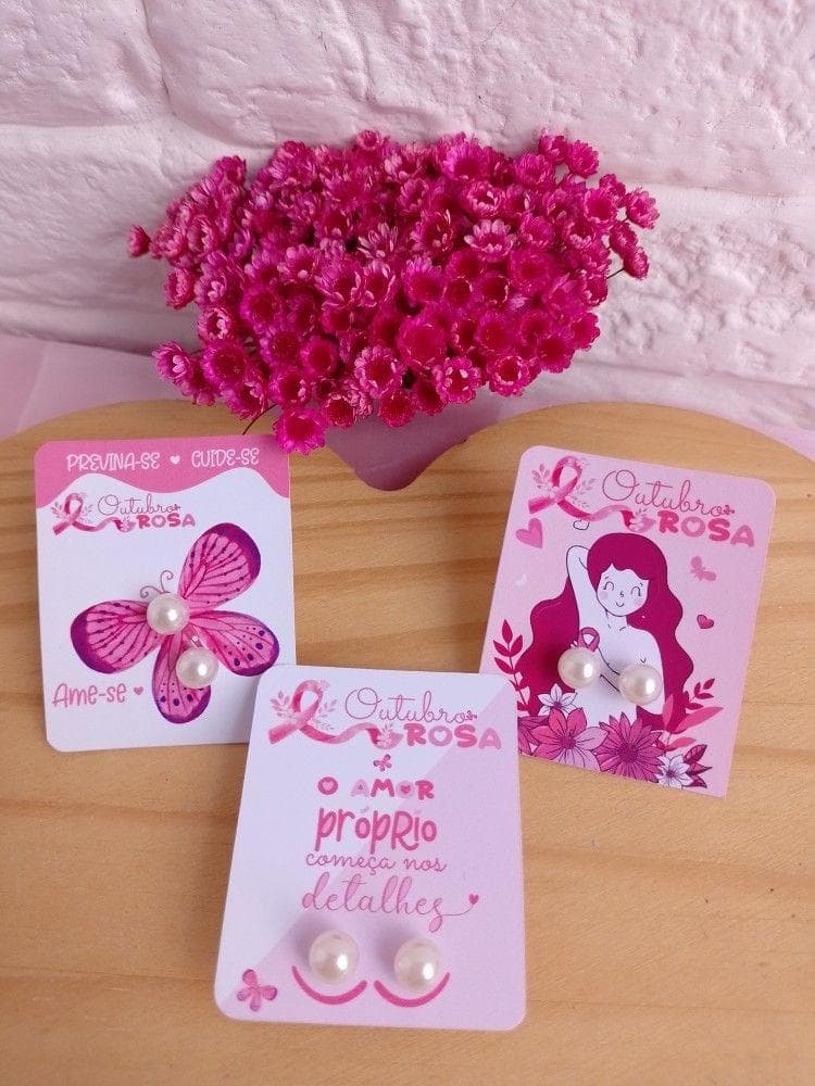 Aretes Sencillos Pink, vista principal