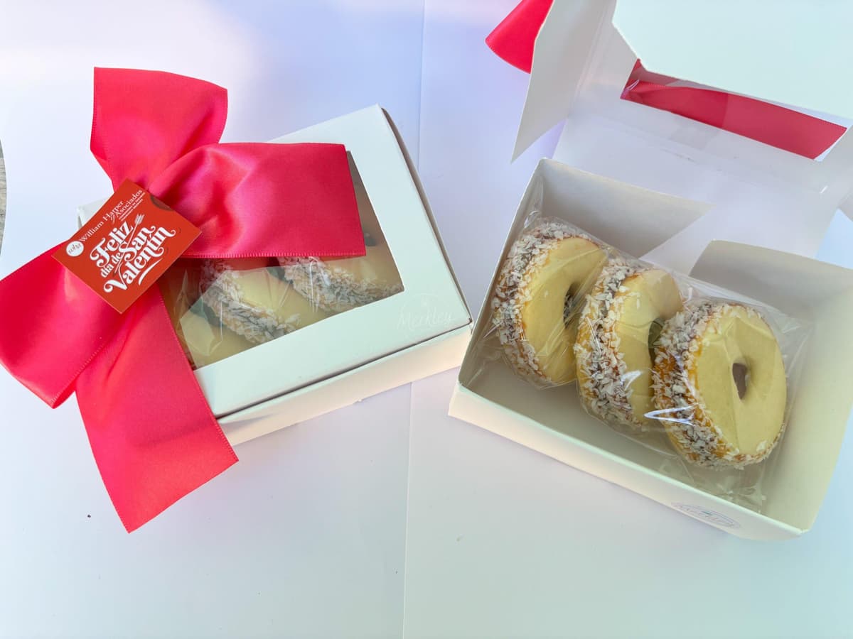 Alfajor grande de guayaba y coco, vista principal