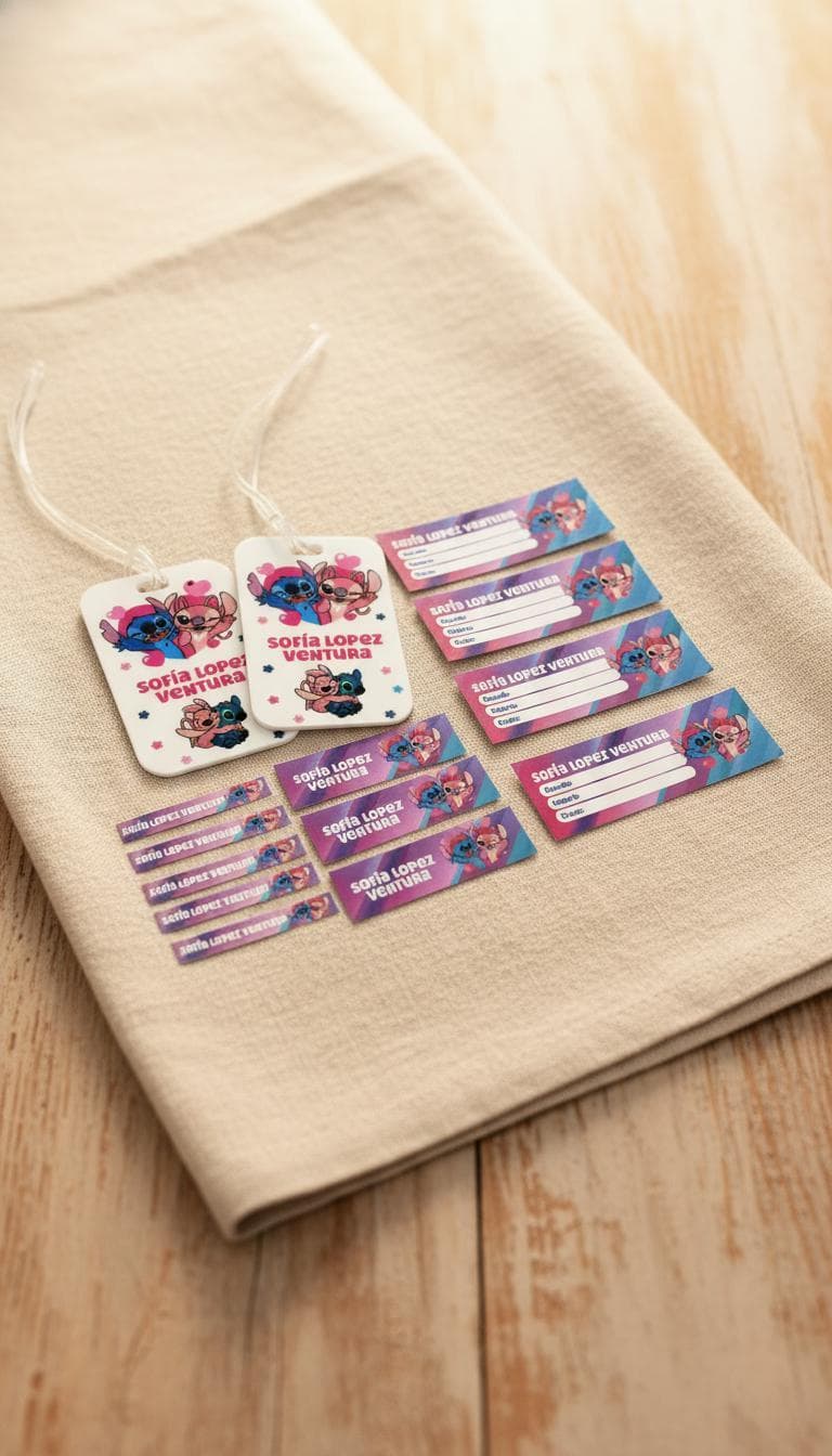 Kit Tags y Stickers, vista principal