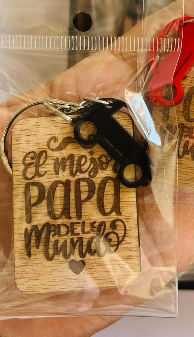 Llaveros Madera Padre, vista principal