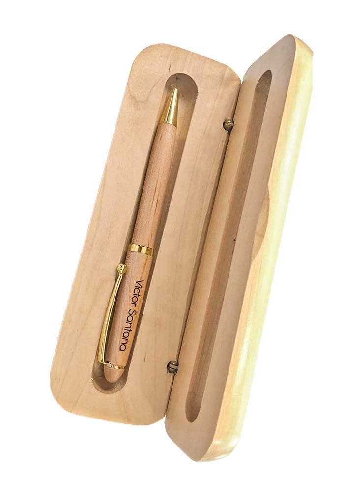 Lapicero en Caja Madera, vista principal