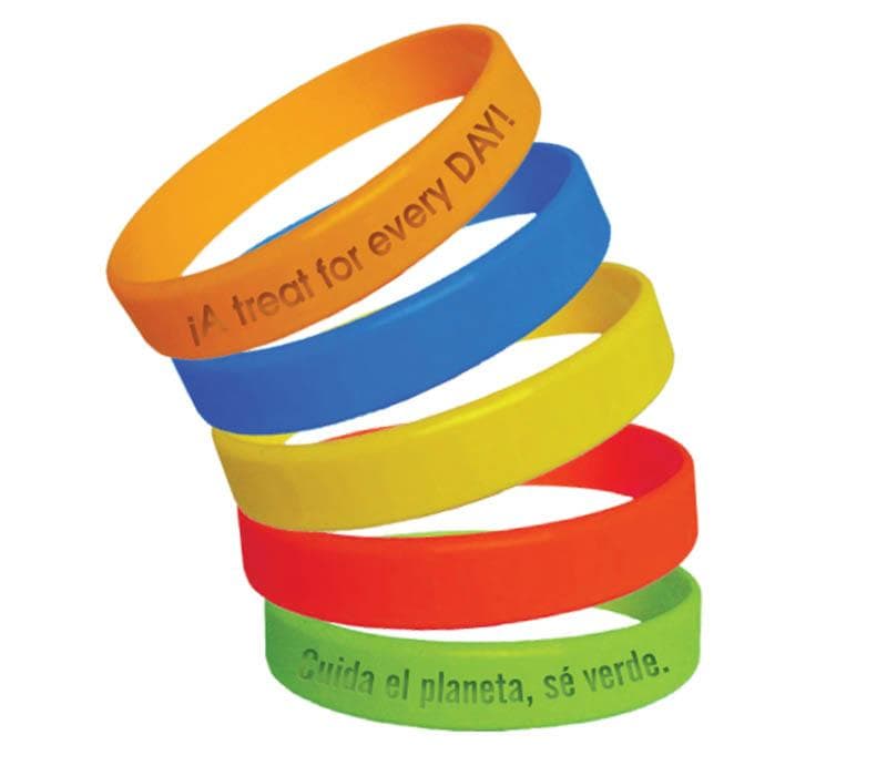 Pulsera Silicona Personalizada, vista principal