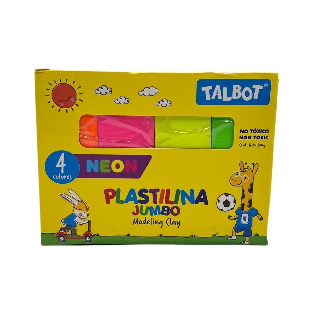 Plastilina Escolar Bolígrafo Neon 300g