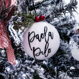 Esferas Navideñas Blancas