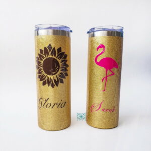 Termos tumbler glitter