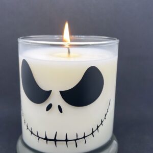 Vela Halloween Decorada