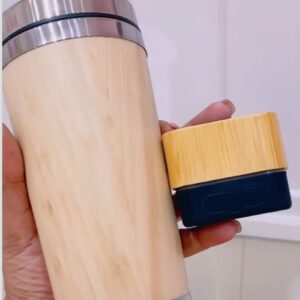 Vaso de Madera y Bocina