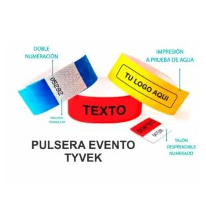 Pulsera de Papel para Eventos